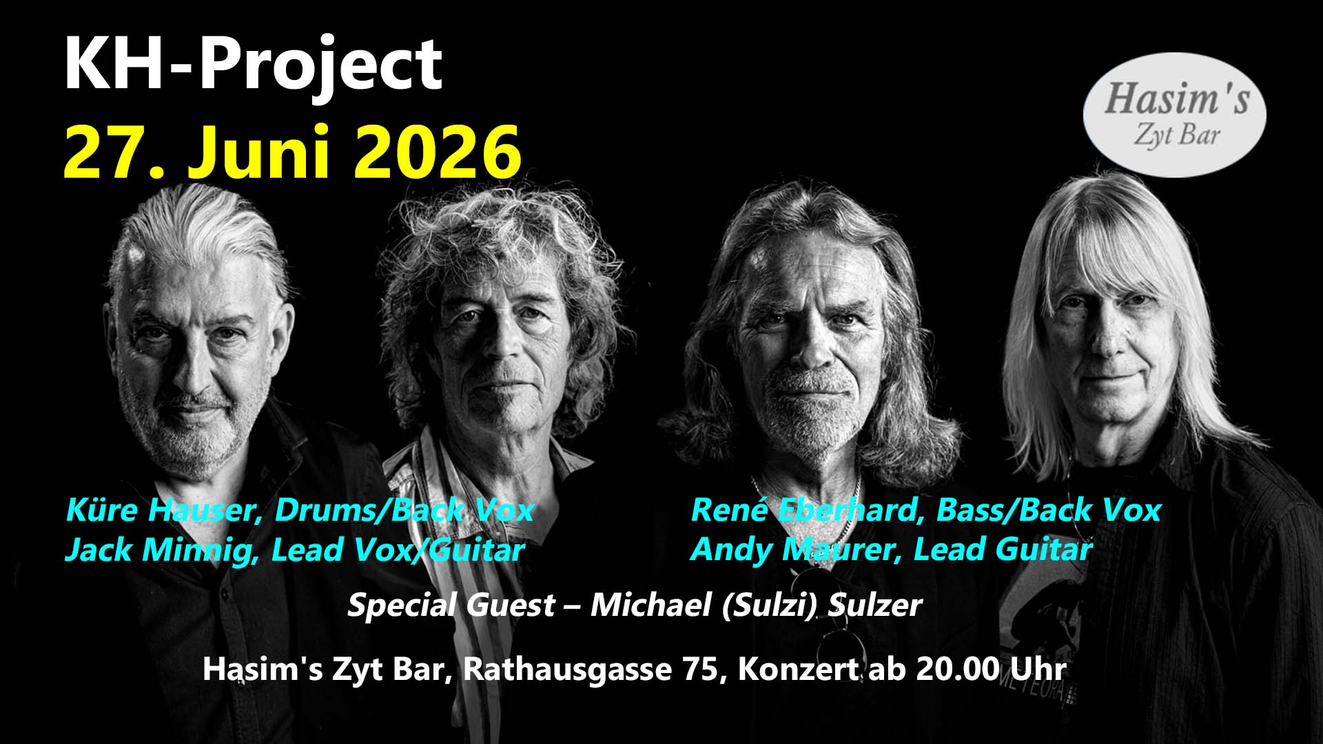 Daniel Thürler, Josua Romano, Katharina Michel, Chlapf Örgeler, Markus Aerni, Markus Aerni & Sweet Trouble, sweetlorraine, KH-Project, SCHÖRGELI, Schöre Müller, Sascha Michael Campi, Lesung, Live-Gig, Live-Music, Live Musik, Country, Blues, Rock, Folk, Volkstümlich, Mundart, Jazz, Swing, Funk, Gesang, Band, Berner Bands, Nils Burri, Dr. Föön, Dr Föön & Band, MATCH, Marzipan, KIOSK, Blues for Your Pocket, Los Capitanios, Mario Capitanio, Ziebelemärit 2026, Levi Bo, Fränk & Bänd, Fränk, The Glimmer Twins, Sylvester, Sylvester-Party 2026, Live-Gig 2027 mit sweetlorraine, WM Schweiz – Algerien, WM Schweiz – Kolumbien, WM Schweiz – Argentinien, Daniel Thürler Quartett, Josua Romano & Katharina Michel, Chlapf Örgeler live, Live-Gig mit sweetlorraine, Live-Gig mit KH-Project, WM-Cracker, Schweiz – Kolumbien live, Freinacht, Eventkalender 2026, Lesung, Lesung, Nils Burri live, Folk-Pop, Pop, MATCH live, Live-Gig mit Marzipan, KIOSK live, Blues for Your Pocket live, Pocket, Los Capitanios live, Rock ’n’ Roll, Fränk & Bänd live, The Almond Sisters, Hasim, Hasim’s Zyt Bar, Hasims Zyt Bar, Hasim’s Zyt-Bar, Zyt-Bar, Bern, Berner Altstadt, Rathausgasse, Konzerte in Bern, Live-Gigs in Bern, Live-Music in Bern, Live-Musik in Bern, Bar, Cocktail, Weisswein, Rotwein,
