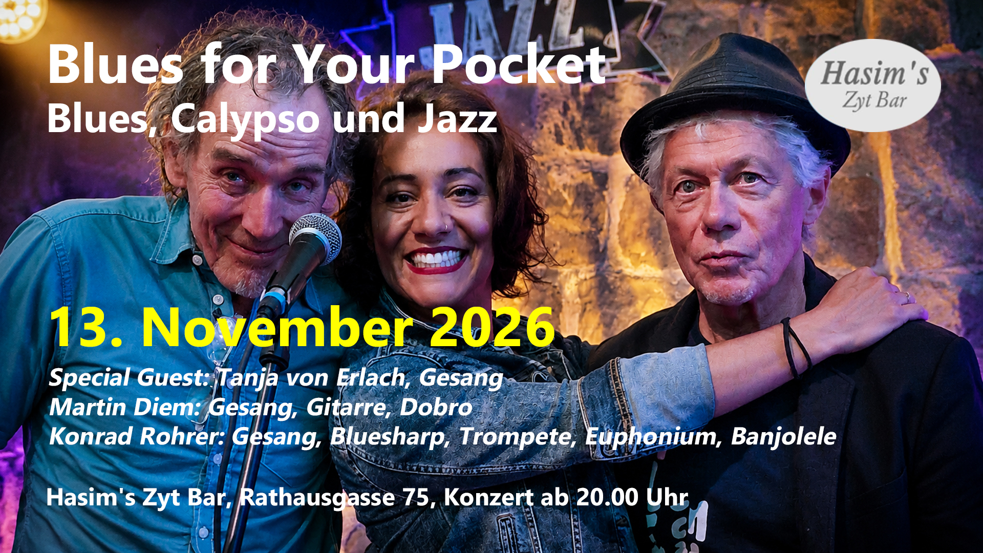 2026 Live-Gig mit Blues for Your Pocket