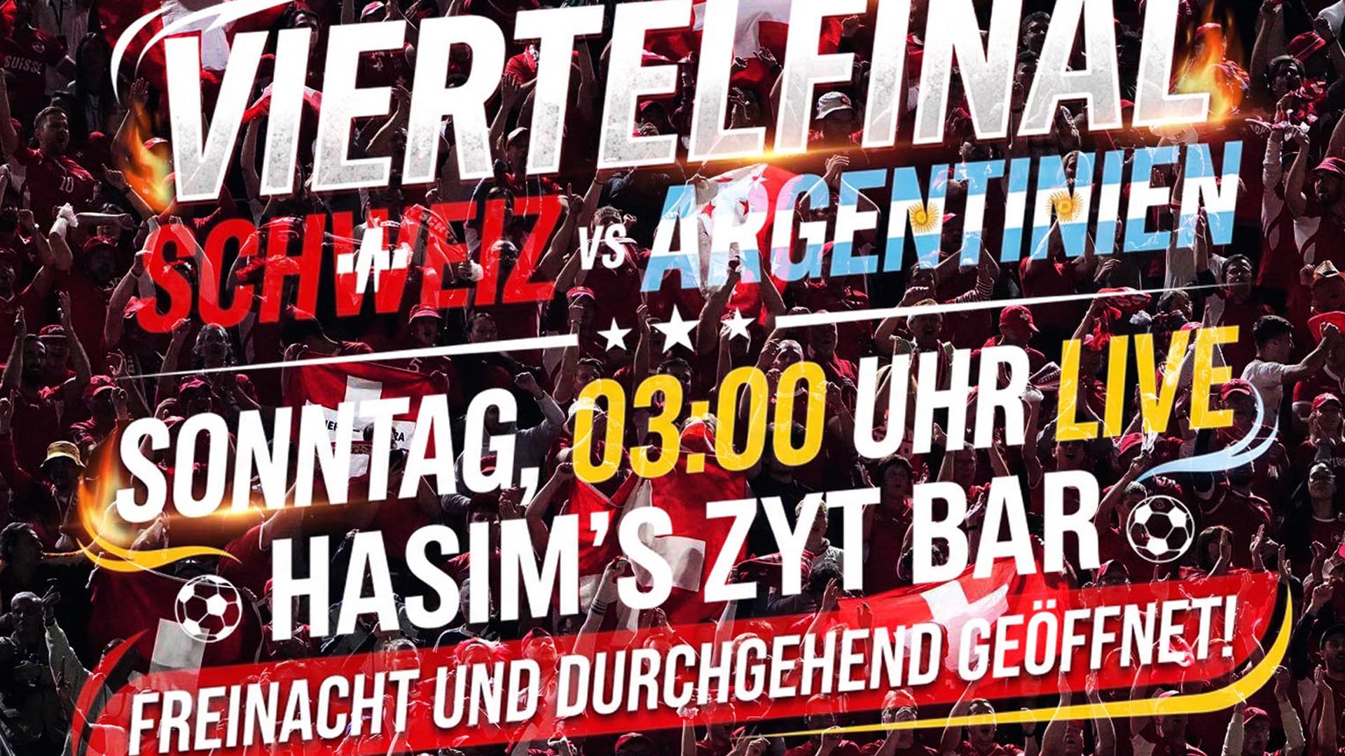 Freinacht: Schweiz – Argentinien