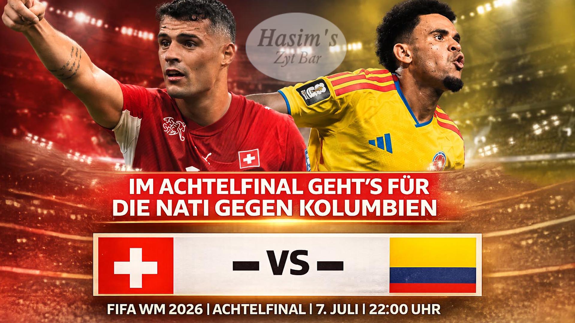 Heisses Achtelfinale: Schweiz – Kolumbien