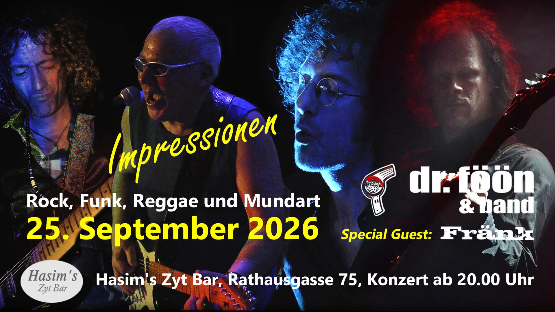 Impressionen, Fränk, Dr. Föön, Röbi Meier, Chrigu Blaser, Willi Blaser, Tobi Röthlisberger, Live-Gig, Live-Music, Live Musik, Country, Blues, Rock, Folk, , Mundart, Funk, Gesang, Band, Berner Bands, Rock ’n’ Roll, Hasim, Hasim’s Zyt Bar, Hasims Zyt Bar, Hasim’s Zyt-Bar, Zyt-Bar, Bern, Berner Altstadt, Rathausgasse, Konzerte in Bern, Live-Gigs in Bern, Live-Music in Bern, Live-Musik in Bern, Bar, Galerie,